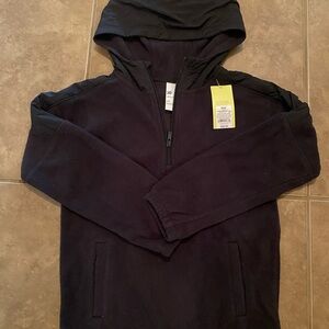 Kids’ Black Half-Zip Hoodie